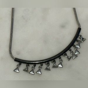 Silver Triangle pendants Necklace